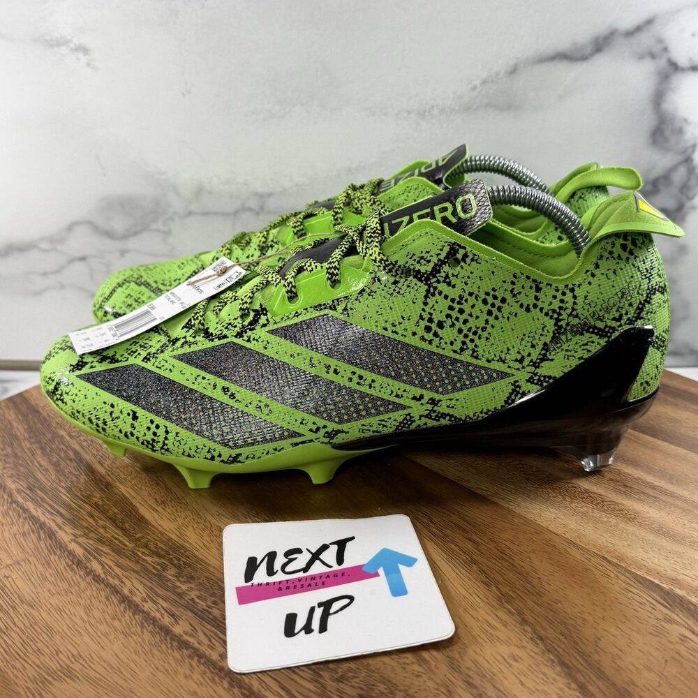 Mens 10-Adidas Adizero Electric II Exotic Speed Football Cleats IE3896 Green